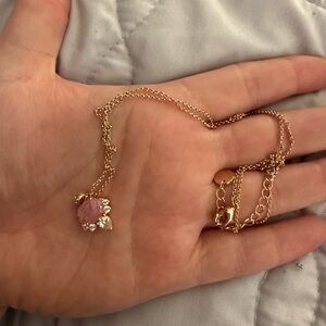 BP rose gold necklace